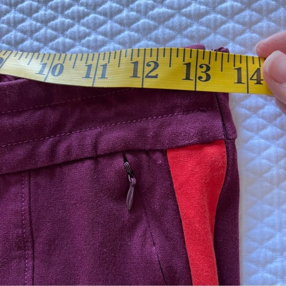 Anthropologie The Essential Slim Trousers Red Stripe • 0 - Picture 7 of 8